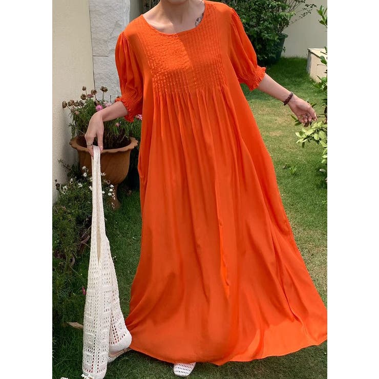 クルーネックプリーツクルーネックワンピース | Ulysses | 詳細画像10 