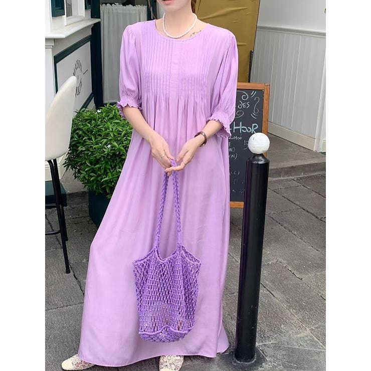 クルーネックプリーツクルーネックワンピース | Ulysses | 詳細画像14 