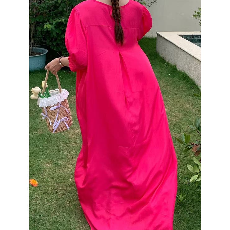 クルーネックプリーツクルーネックワンピース | Ulysses | 詳細画像15 