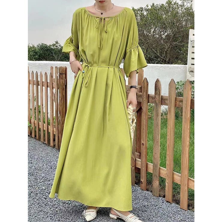 グリーン | クルーネッククルーネックワンピース | Ulysses