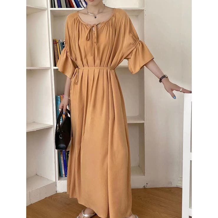 イエロー | クルーネッククルーネックワンピース | Ulysses