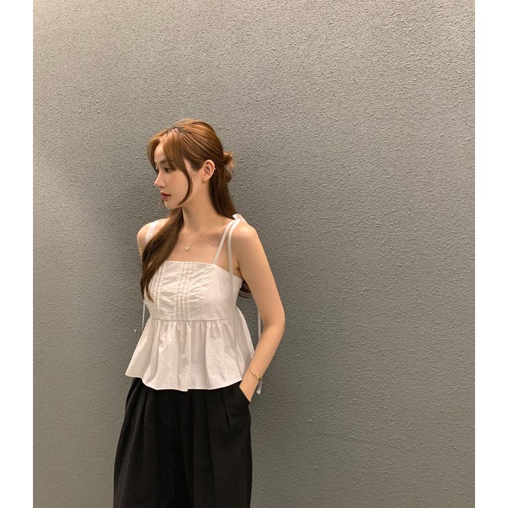バックシャーリングティアードキャミトップス | Ulysses | 詳細画像6 