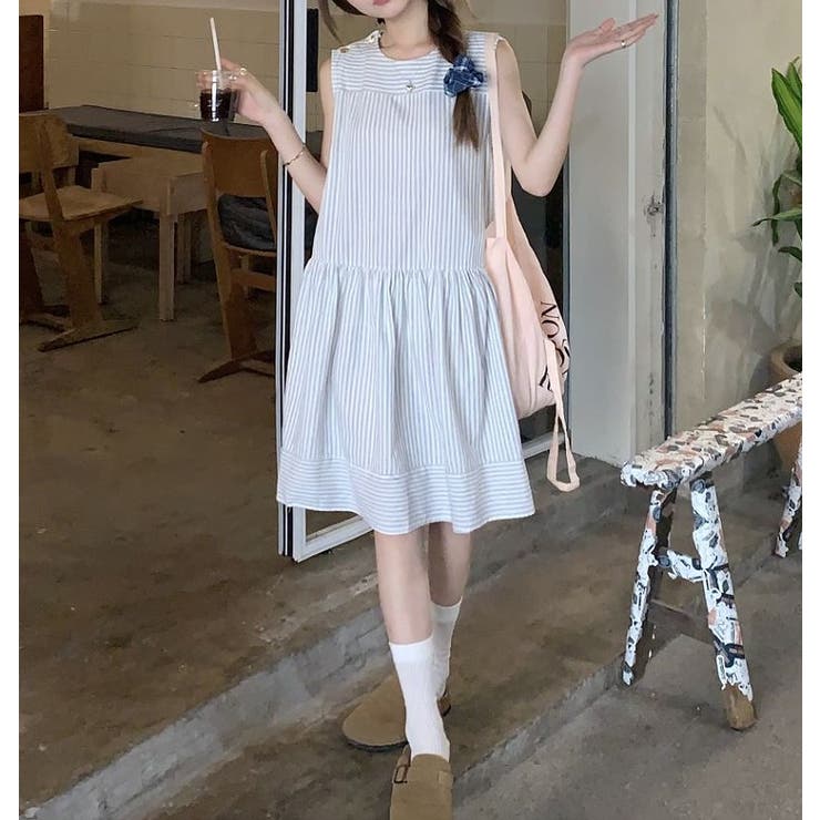 yume様 ワンピース Sボーダー ワンピース ボーダー スウェットワンピース : ZOZOTOWN Yahoo!店