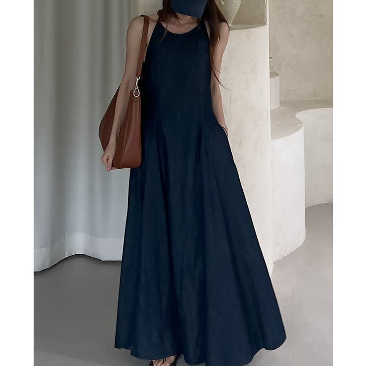 シンプルバックジップスキャミデニムワンピース | Ulysses | 詳細画像3 