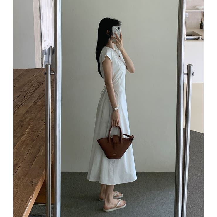 バックリボンジップスポケットクルーネックワンピース | Ulysses | 詳細画像4 