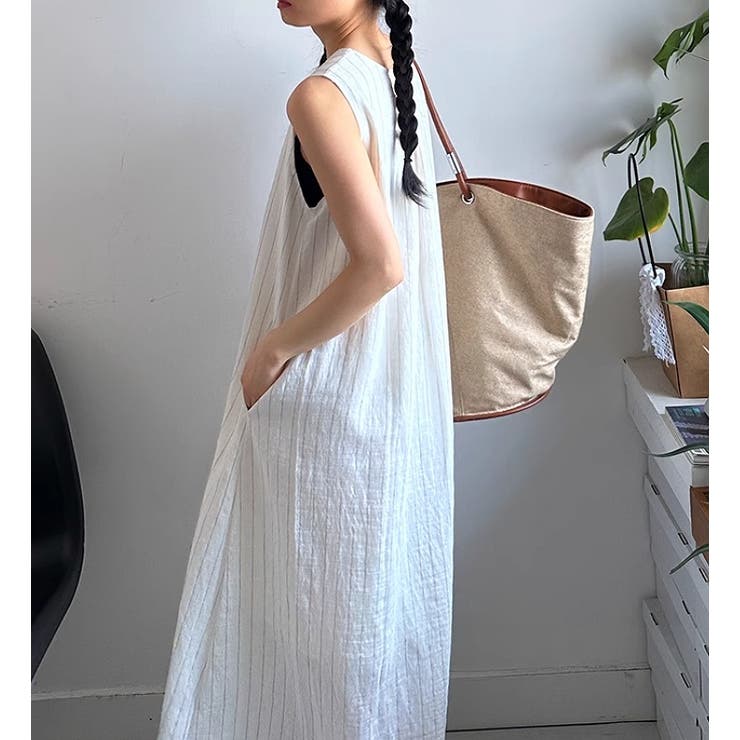 バックパンチングレース袖なしワンピース | Ulysses | 詳細画像4 