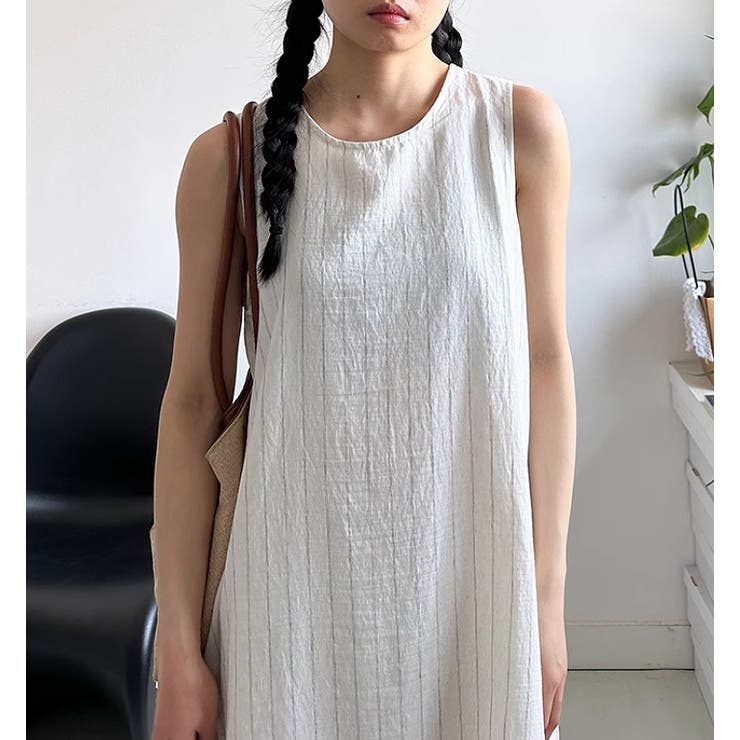 バックパンチングレース袖なしワンピース | Ulysses | 詳細画像5 