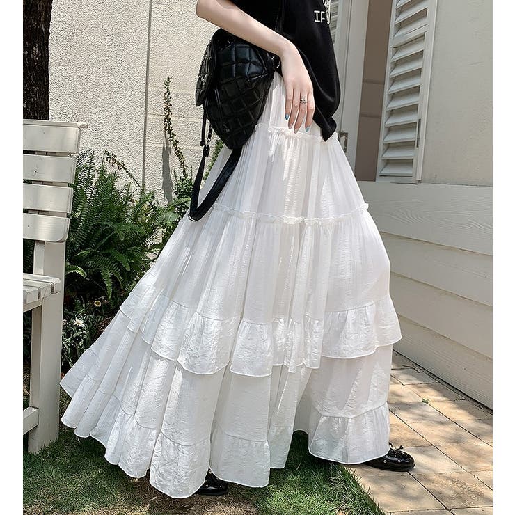 フリルハイウエストロングスカート | Ulysses | 詳細画像1 