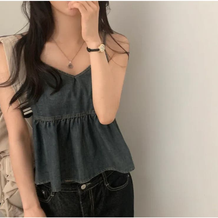 シンプルキャミデニムトップス | Ulysses | 詳細画像1 