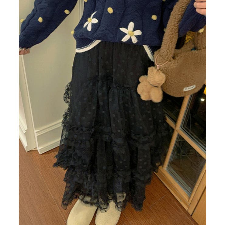 レイヤードチュール切り替えAラインスカート | Ulysses | 詳細画像5 