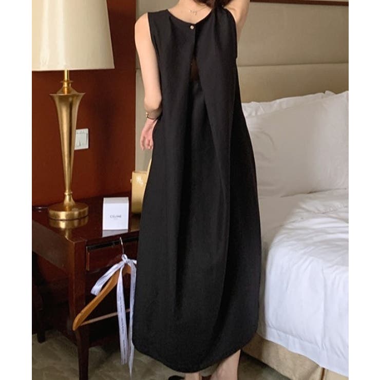 バック中空袖なしワンピース | Ulysses | 詳細画像1 