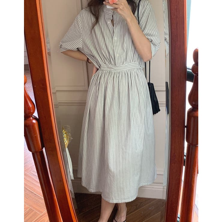 シングルブレストスタンドカラーワンピース | Ulysses | 詳細画像3 