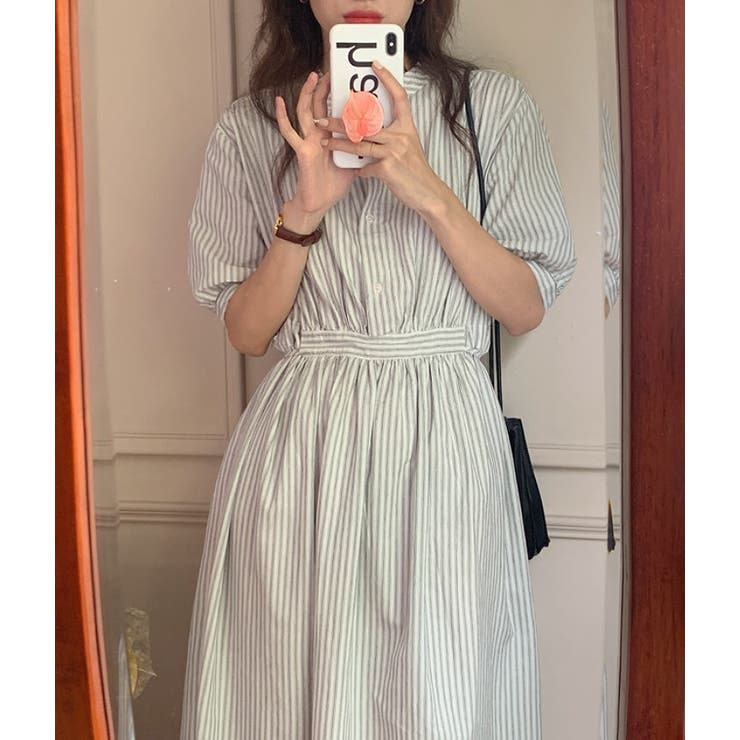 シングルブレストスタンドカラーワンピース | Ulysses | 詳細画像4 