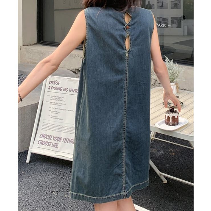 バック中空デニムワンピース | Ulysses | 詳細画像2 