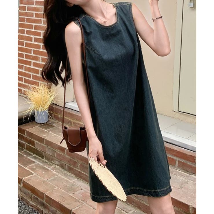 バック中空デニムワンピース | Ulysses | 詳細画像3 