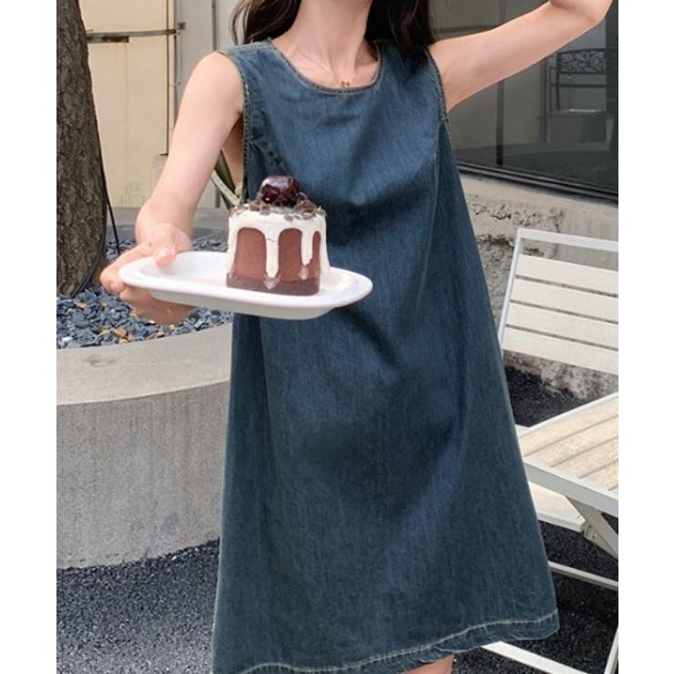 バック中空デニムワンピース | Ulysses | 詳細画像4 