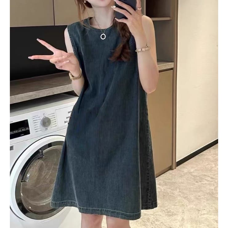 バック中空デニムワンピース | Ulysses | 詳細画像7 