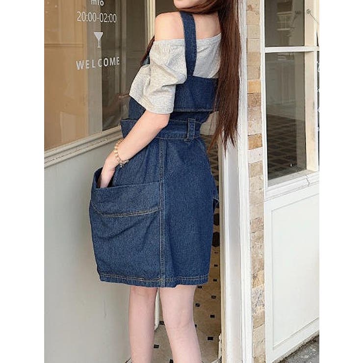 ベルト付きオーバーサイズデニムキャミワンピース | Ulysses | 詳細画像7 