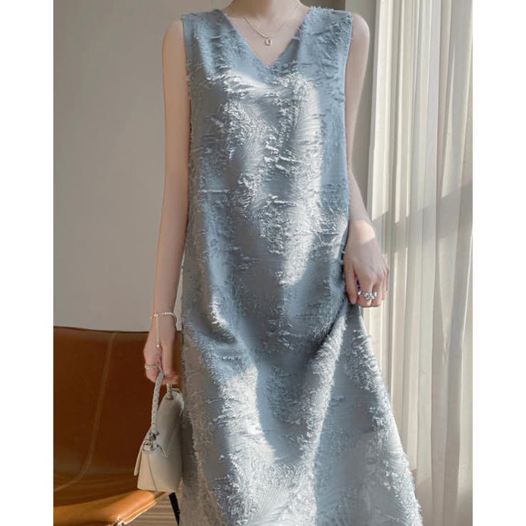 Vネック袖なしワンピース | Ulysses | 詳細画像3 