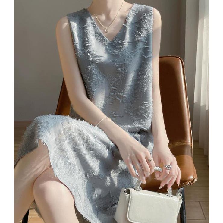 Vネック袖なしワンピース | Ulysses | 詳細画像4 