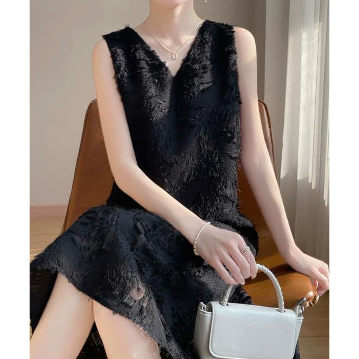 Vネック袖なしワンピース | Ulysses | 詳細画像5 