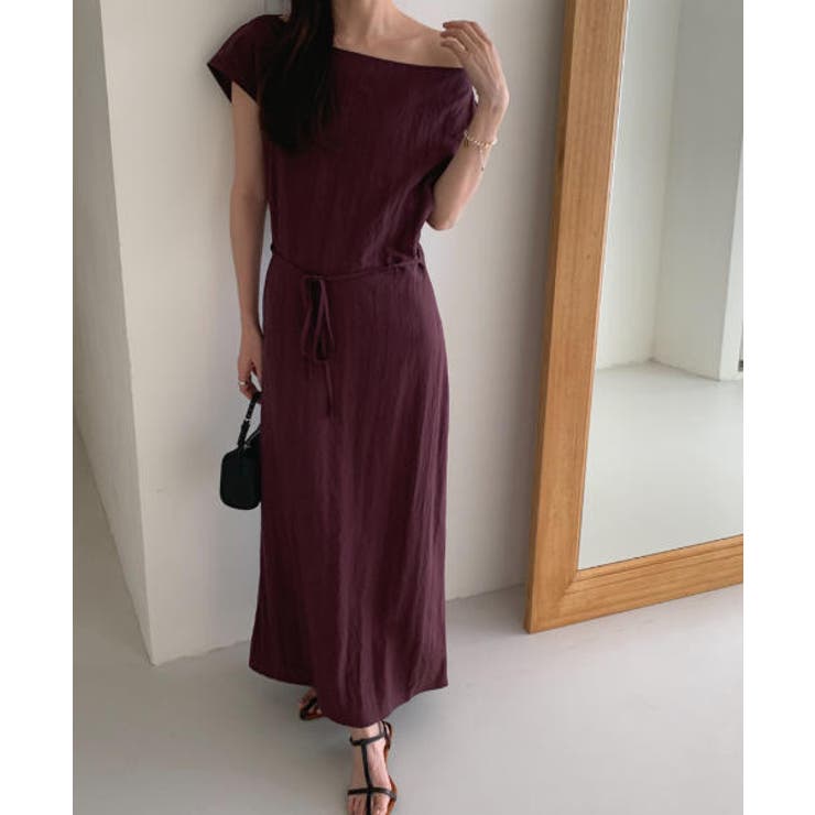 ベルト付きワイドカラーワンピース | Ulysses | 詳細画像7 