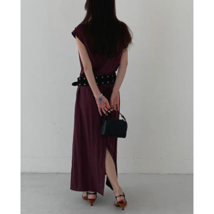 ベルト付きワイドカラーワンピース | Ulysses | 詳細画像5 