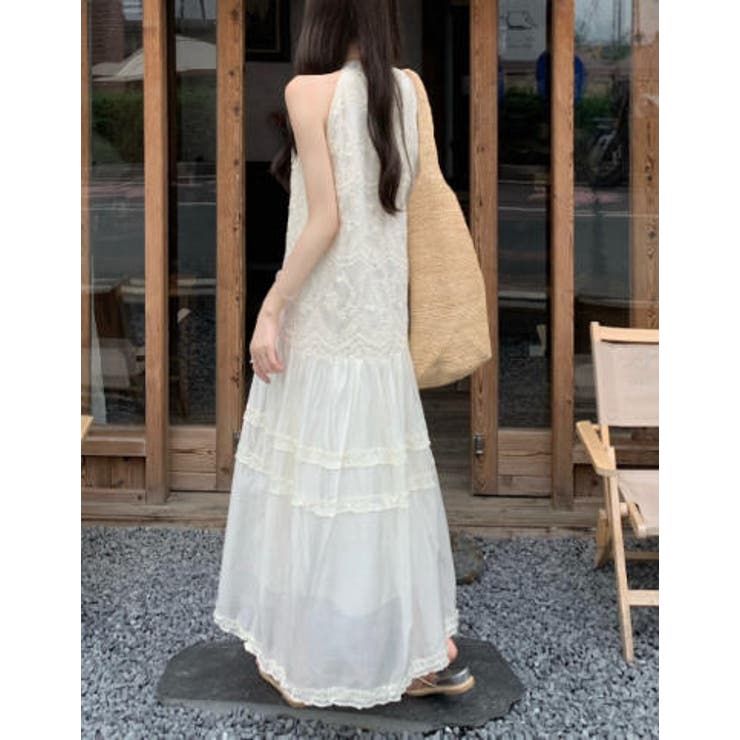 カットジャガード袖なしワンピース | Ulysses | 詳細画像5 