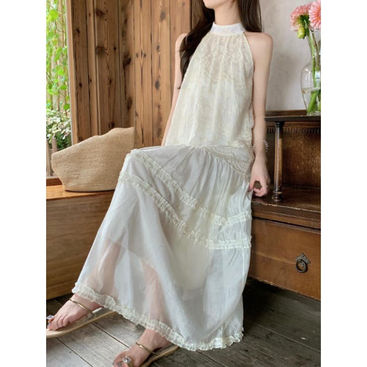 カットジャガード袖なしワンピース | Ulysses | 詳細画像8 