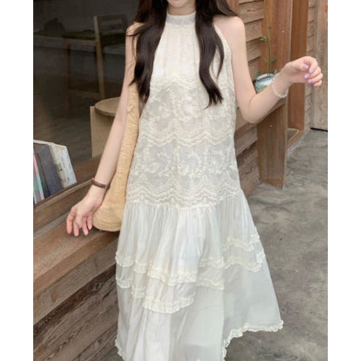 カットジャガード袖なしワンピース | Ulysses | 詳細画像3 