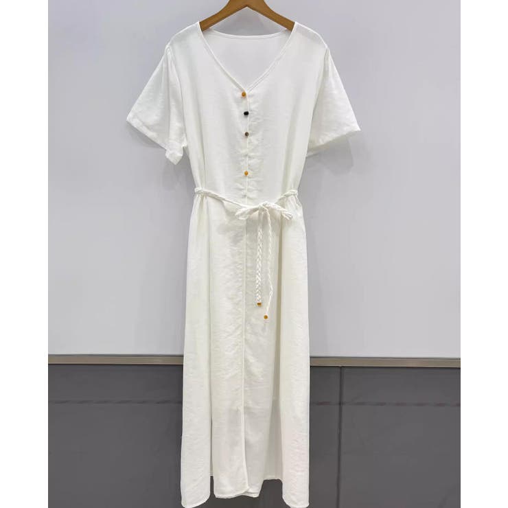 ベルト付きVネックワンピース | Ulysses | 詳細画像7 