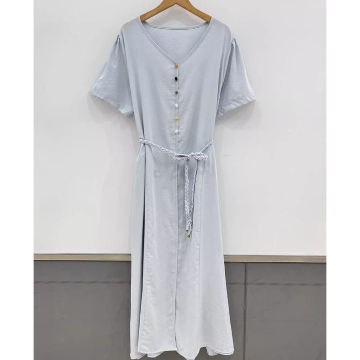 ベルト付きVネックワンピース | Ulysses | 詳細画像8 