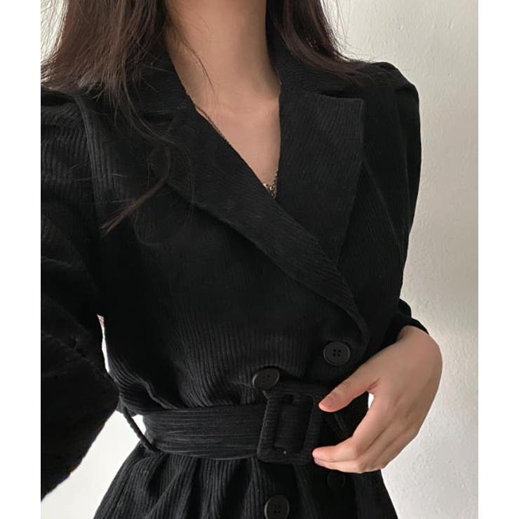 黒 ウール ダブルブレストコート ベルト付き ベルト ダブルブレストコート - ブラック | ZARA Japan / 日本