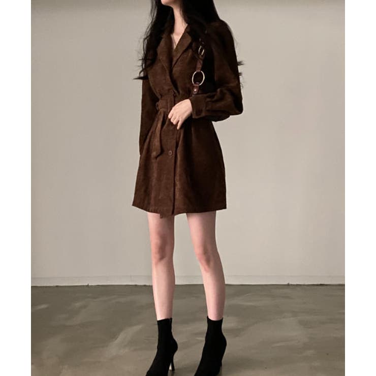 黒 ウール ダブルブレストコート ベルト付き OVERSIZED DOUBLE-BREASTED WOOL COAT オーバーサイズ ダブル