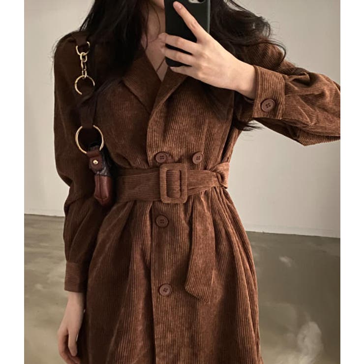 ベルト付きダブルブレストコート | Ulysses | 詳細画像8 