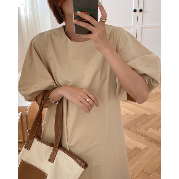 パフスリーブクルーネックワンピース | Ulysses | 詳細画像3 