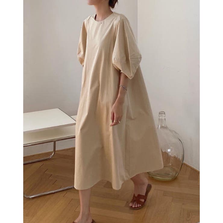 パフスリーブクルーネックワンピース | Ulysses | 詳細画像4 