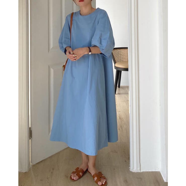 パフスリーブクルーネックワンピース | Ulysses | 詳細画像5 