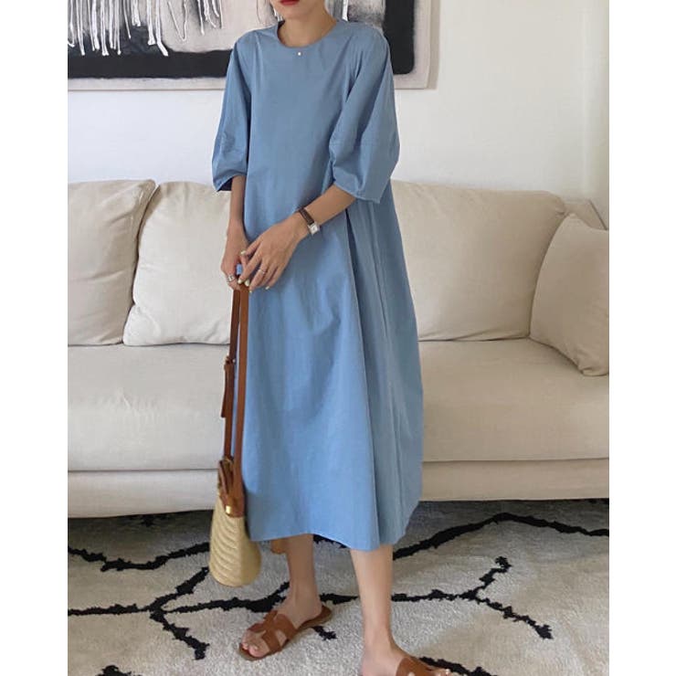 パフスリーブクルーネックワンピース | Ulysses | 詳細画像7 