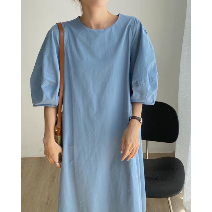 パフスリーブクルーネックワンピース | Ulysses | 詳細画像8 