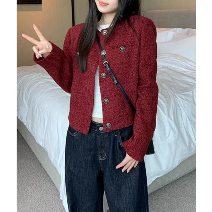 レッド | ボタンでジャケット | Ulysses