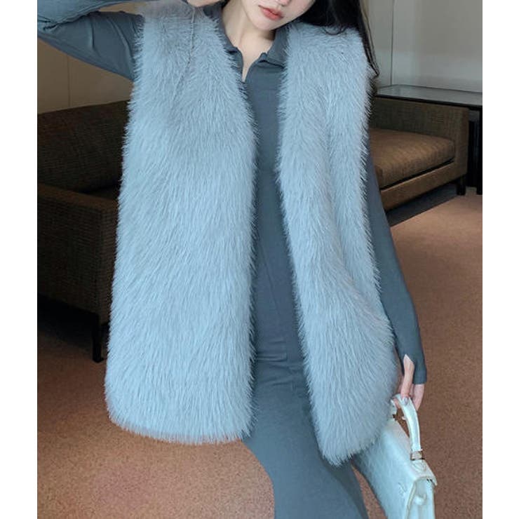 ライトグレー | シンプル袖なしジャケット | Ulysses