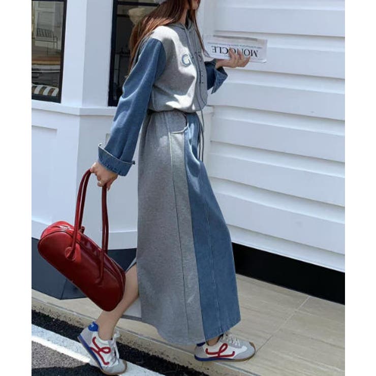 デニム切り替え刺繍セットアップスカート | Ulysses | 詳細画像5 