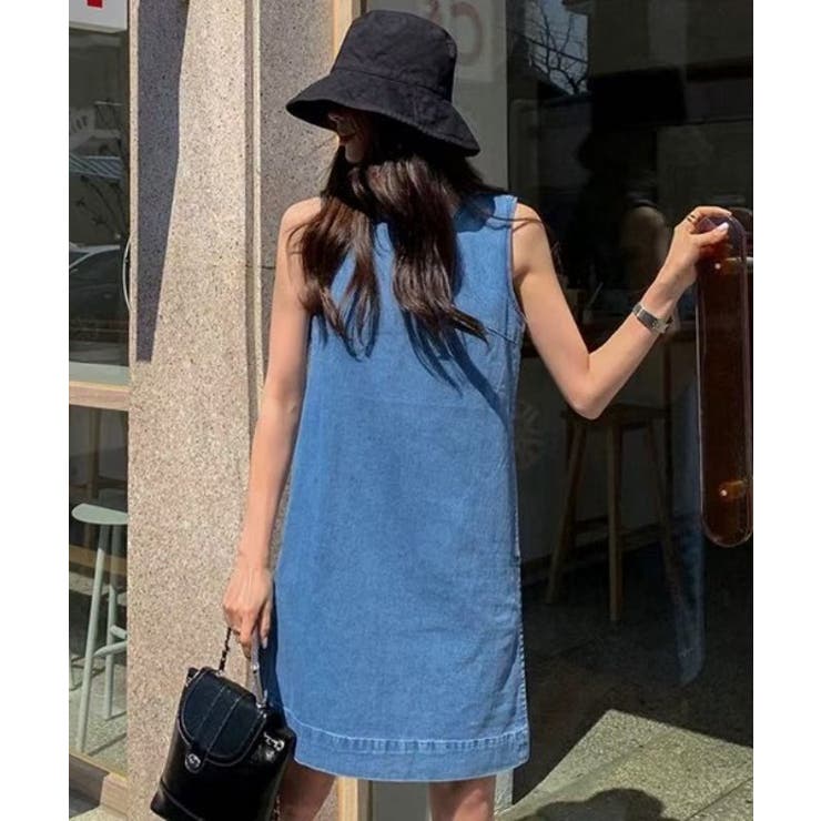 袖なしデニムワンピース | Ulysses | 詳細画像1 