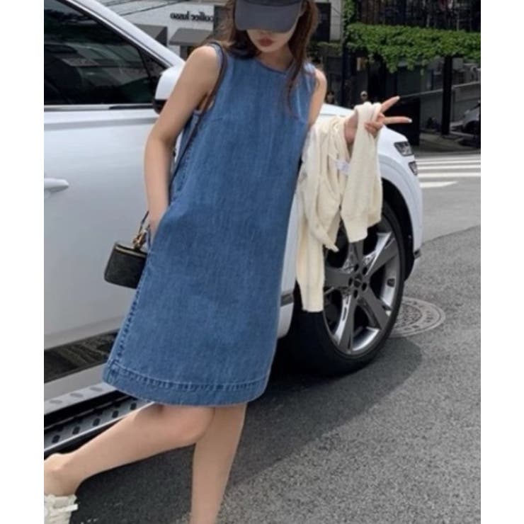 袖なしデニムワンピース | Ulysses | 詳細画像3 