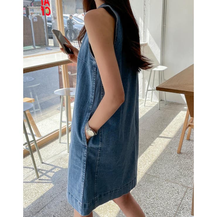 袖なしデニムワンピース | Ulysses | 詳細画像9 