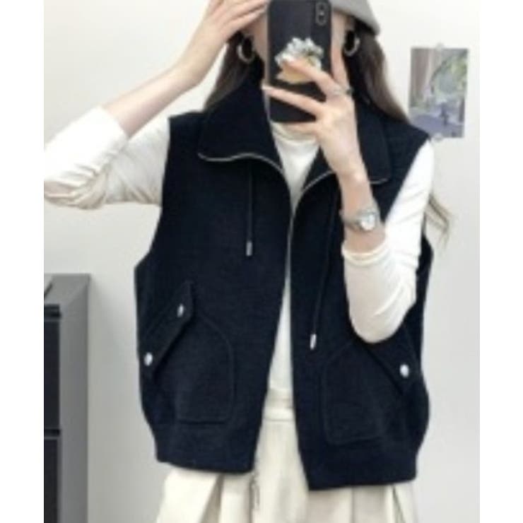 襟付きセーターファーベスト | Ulysses | 詳細画像5 