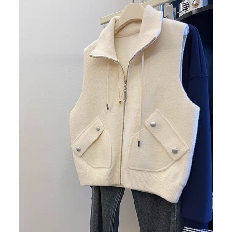 襟付きセーターファーベスト | Ulysses | 詳細画像8 