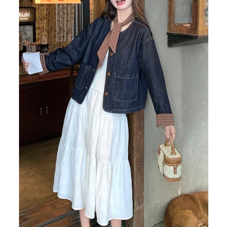 ノーカラーデニムジャケット | Ulysses | 詳細画像2 