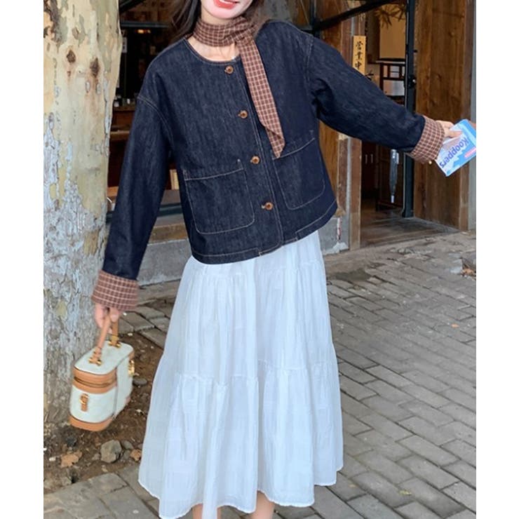 ノーカラーデニムジャケット | Ulysses | 詳細画像3 